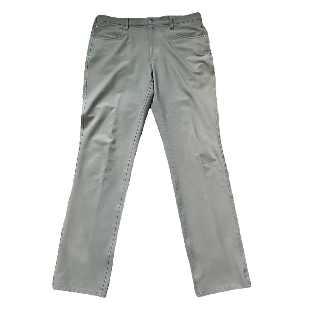 FootJoy FJ Men's Golf Athletic Fit 35x34 Gray Performance Moisture Wicking Pants